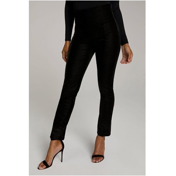 Good American Pant M L NWT The Croc Exec Vegan Leather Luxury Kardashian Reptile - Picture 1 of 15